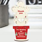 Thank You Helping Grow Gift For Teacher Standing Flower