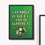 Framed Gaming Print For Boys Bedroom Man Cave Gamer Gift Art