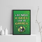 Framed Gaming Print For Boys Bedroom Man Cave Gamer Gift Art