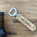 Personalised Wooden Bottle Opener Christmas Gift For Grandad