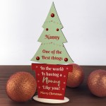 Christmas Gift For Nanny Wooden Christmas Tree Thank You Nanny