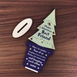 Christmas Gift For Best Friend Wood Christmas Tree Decoration