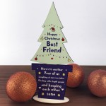 Christmas Gift For Best Friend Wood Christmas Tree Decoration
