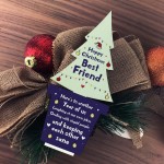 Christmas Gift For Best Friend Wood Christmas Tree Decoration