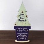 Christmas Gift For Best Friend Wood Christmas Tree Decoration
