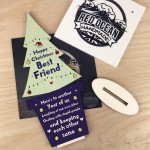 Christmas Gift For Best Friend Wood Christmas Tree Decoration