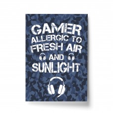 FUNNY Gaming Print Camo Boys Bedroom Sign Gamer Gift For Son