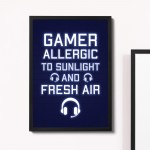 Funny Gamer Gifts Gaming Framed Print Boys Bedroom Man Cave 