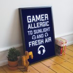 Funny Gamer Gifts Gaming Framed Print Boys Bedroom Man Cave 