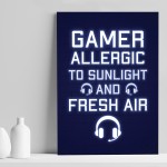 Gamer Funny Games Room Print Christmas Birthday Gift For Son