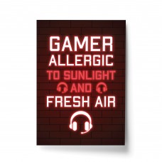 FUNNY Gaming Print Neon Boys Bedroom Man Cave Sign Gamer Gift