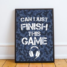 Gamer Funny Framed Print For Bedroom Games Room Novelty Gift