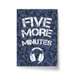 Gamer Five More Minutes Gaming Poster Print Boys Bedroom Wall