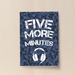 Gamer Five More Minutes Gaming Poster Print Boys Bedroom Wall