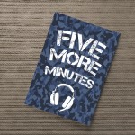 Gamer Five More Minutes Gaming Poster Print Boys Bedroom Wall