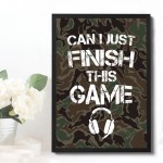 Gaming Framed Print Games Room Decor Boys Bedroom Gifts