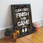 Gaming Framed Print Games Room Decor Boys Bedroom Gifts
