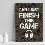 Funny Gaming Poster Games Room Print Boys Bedroom Decor Gift