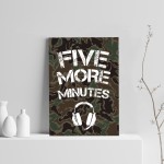 Gaming Five More Minutes Novelty Wall Art Gamer Gifts Bedroom