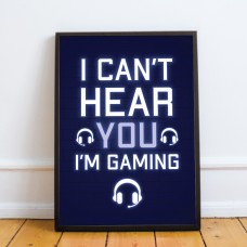Framed Gaming Print For Games Room Boys Bedroom Gamer Poster