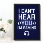 Framed Gaming Print For Games Room Boys Bedroom Gamer Poster