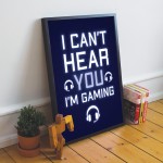 Framed Gaming Print For Games Room Boys Bedroom Gamer Poster