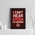 Novelty Framed Gaming Print Gamer Poster Boys Bedroom Decor