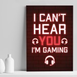 Funny Gaming Print Poster For Boys Bedroom Games Room Gifts