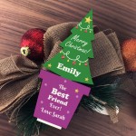 Christmas Gift For Best Friend Wood Christmas Tree Personalised