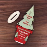 Thank You Christmas Gift For Teacher Standing Christmas Tree