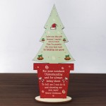 Christmas Gift For Teacher Poem Wooden Christmas Tree Thank You