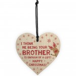 FUNNY Joke Christmas Gift For Sister Wood Heart Sister Gift