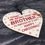 FUNNY Joke Christmas Gift For Sister Wood Heart Sister Gift