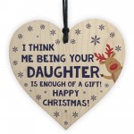 FUNNY Christmas Gift For Dad Heart Rude Gift From Daughter