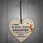 FUNNY Christmas Gift For Dad Heart Rude Gift From Daughter