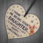 FUNNY Christmas Gift For Dad Heart Rude Gift From Daughter