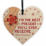 FUNNY Christmas Gift For Boyfriend Husband Heart Cheeky Gift