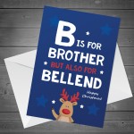 FUNNY Christmas Card For Brother A6 Card Rude Card For Brother