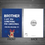 Funny Rude Christmas Card For Brother Offensive Xmas Card