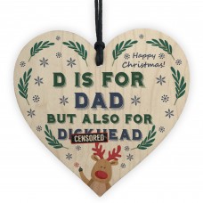 Funny Rude Joke Christmas Gift For Dad Heart Novelty Gift