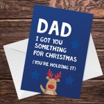 Joke Funny Christmas Card For Dad From Daughter Son A6 Card