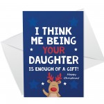 Funny Christmas Card For Dad From Daughter Rude Card For Him