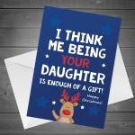 Funny Christmas Card For Dad From Daughter Rude Card For Him