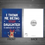 Funny Christmas Card For Dad From Daughter Rude Card For Him