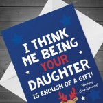 Funny Christmas Card For Dad From Daughter Rude Card For Him