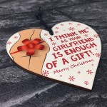 Funny Joke Christmas Gift For Boyfriend Wood Heart Novelty Gift
