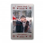 Personalised Christmas Gift For Boyfriend Husband Metal Card