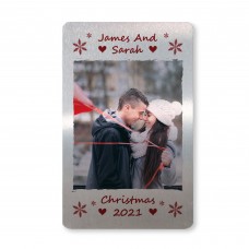Personalised Christmas Gift For Boyfriend Husband Metal Card