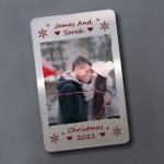 Personalised Christmas Gift For Boyfriend Husband Metal Card