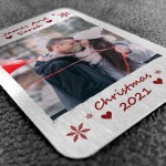 Personalised Christmas Gift For Boyfriend Husband Metal Card